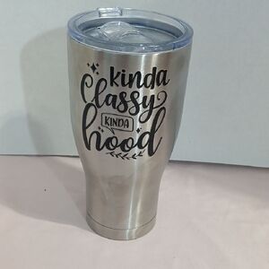 Stainless Steel Travel Tumbler - Silver New Without Tags 30-32oz